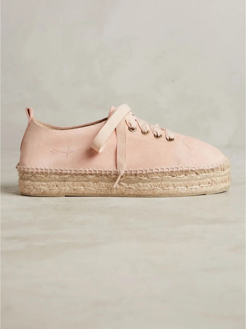 Manebi Hampton Blush Pink Espadrille Platform Sneaker